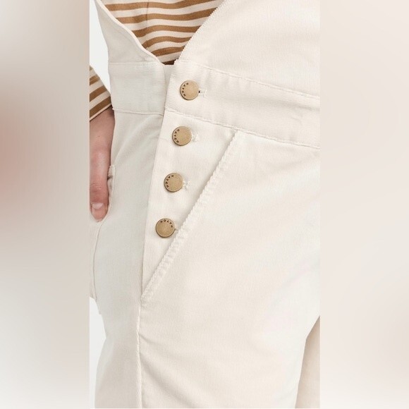 HATCH The Cord Overalls in Ivory Size 3 = US 10-12 NWT - Picture 4 of 10